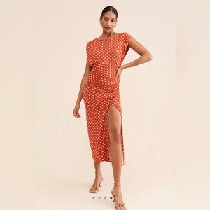 Orange Polka Dot Dress